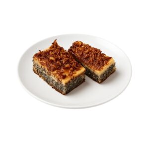 Bezglutenski Kolač Maklava iz No Gluten Factory - mak, orasi, jabuke i mascarpone krema